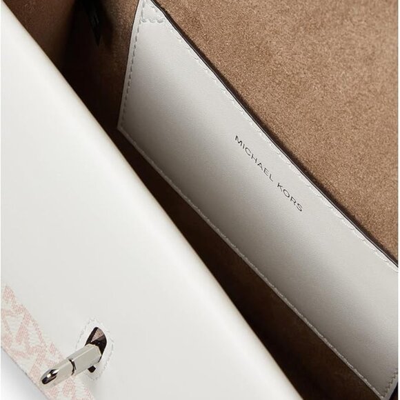 $140 OFF ✅ Michael Kors GREENWICH SM Color-Block Logo Leather Crossbody ⭐️ NWT - Picture 4 of 17